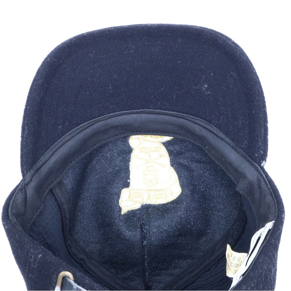 F.C.R.B./F.C.Real Bristol/FCRB(エフシーアールビー/エフシーレアルブリストル) ×NIKE ナイキ REAL BLACKS刺繍 ウール混 6パネルキャップ 帽子 ブラック 595267