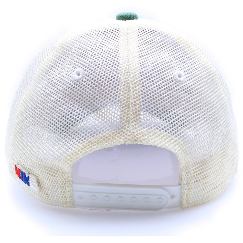 F.C.R.B./F.C.Real Bristol/FCRB(エフシーアールビー/エフシーレアルブリストル) ×NIKE ナイキ カレッジロゴプリント コットンメッシュキャップ 帽子 グリーン/ホワイト 319036