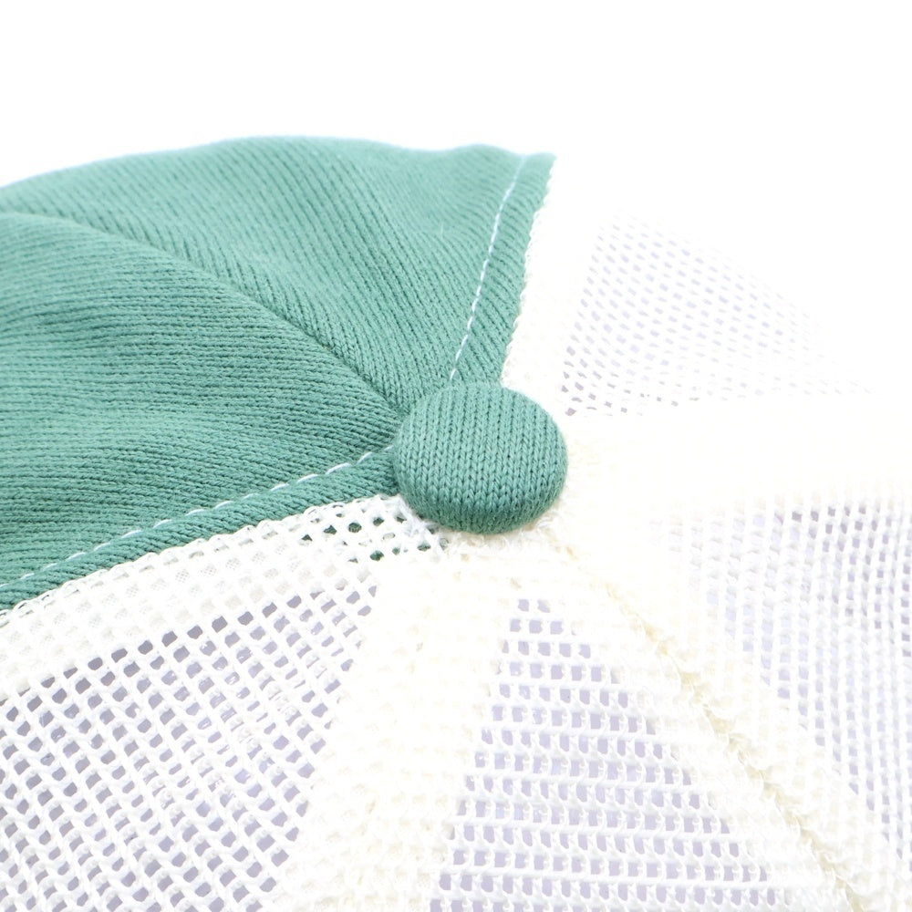 F.C.R.B./F.C.Real Bristol/FCRB(エフシーアールビー/エフシーレアルブリストル) ×NIKE ナイキ カレッジロゴプリント コットンメッシュキャップ 帽子 グリーン/ホワイト 319036