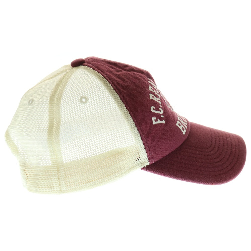 F.C.R.B./F.C.Real Bristol/FCRB(エフシーアールビー/エフシーレアルブリストル) ×NIKE ナイキ カレッジロゴプリント コットンメッシュキャップ 帽子 レッド/ホワイト 319036