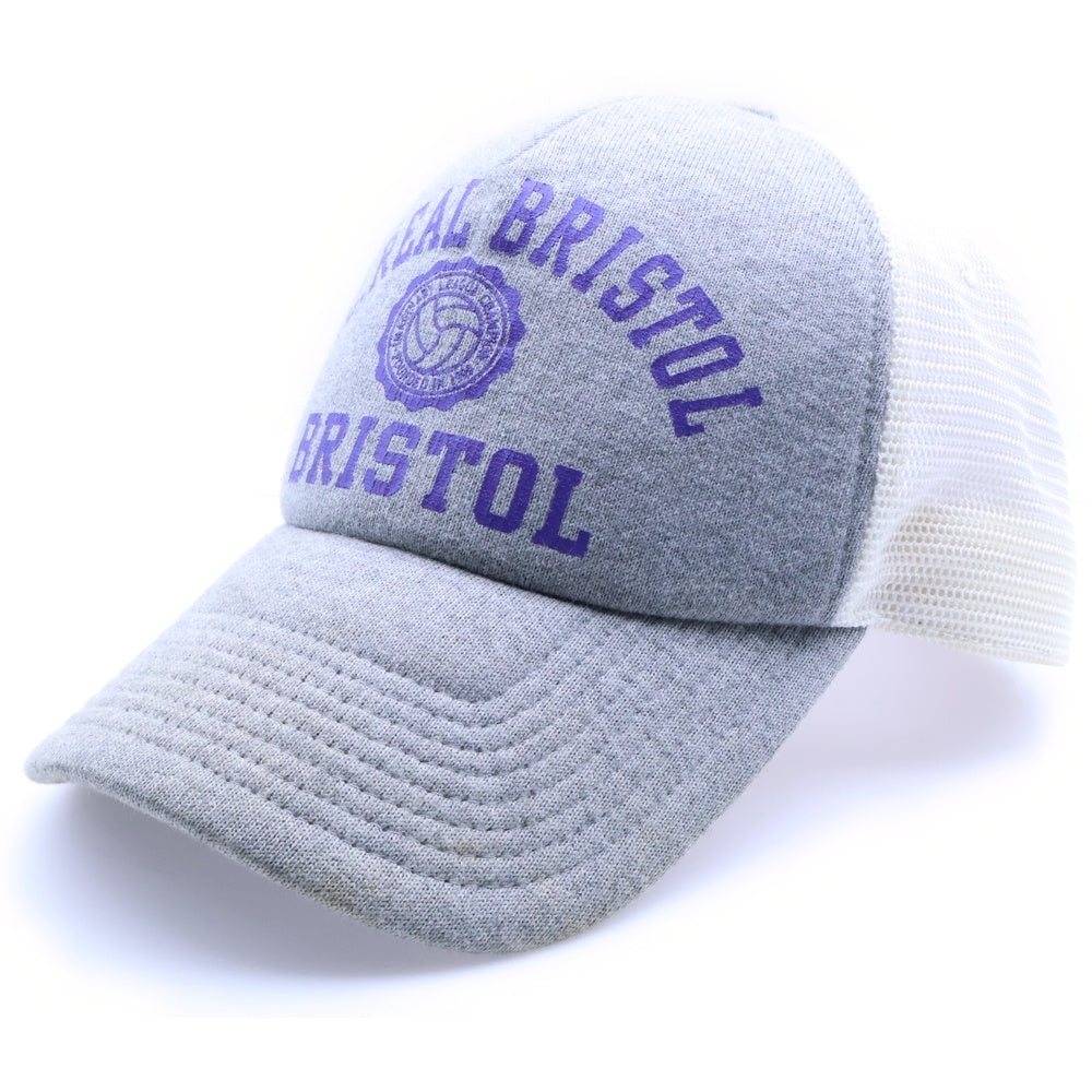 F.C.R.B./F.C.Real Bristol/FCRB(エフシーアールビー/エフシーレアルブリストル) ×NIKE ナイキ カレッジロゴプリント コットンメッシュキャップ 帽子 グレー/ホワイト 319036