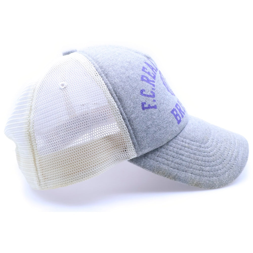 F.C.R.B./F.C.Real Bristol/FCRB(エフシーアールビー/エフシーレアルブリストル) ×NIKE ナイキ カレッジロゴプリント コットンメッシュキャップ 帽子 グレー/ホワイト 319036