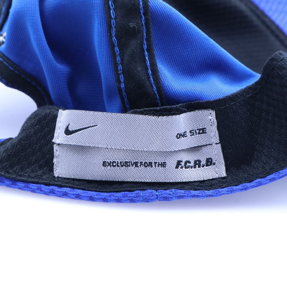 F.C.R.B./F.C.Real Bristol/FCRB(エフシーアールビー/エフシーレアルブリストル) ×NIKE 02SS ナイキ フロントロゴワッペン 6パネルキャップ 帽子 ブルー