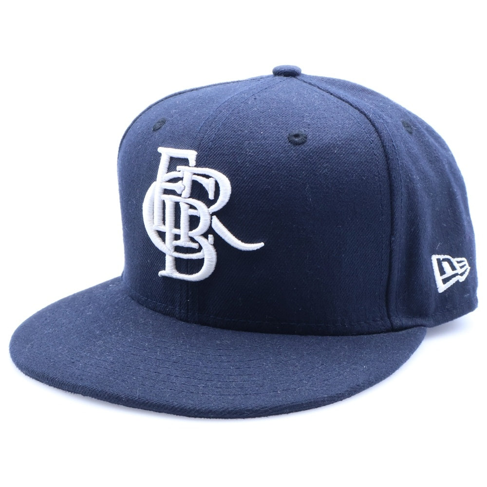F.C.R.B./F.C.Real Bristol/FCRB(エフシーアールビー/エフシーレアルブリストル) ×NEW ERA ニューエラ ロゴ刺繍 6パネル ベースボールキャップ 帽子 ネイビー FCRB-110003