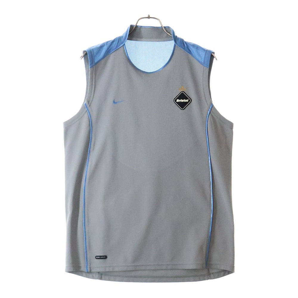 F.C.R.B./F.C.Real Bristol/FCRB(エフシーアールビー/エフシーレアルブリストル) ×NIKE ナイキ ノースリーブゲームシャツ タンクトップ グレー/ブルー 190508