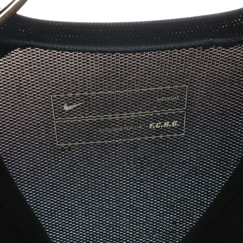 F.C.R.B./F.C.Real Bristol/FCRB(エフシーアールビー/エフシーレアルブリストル) ×NIKE ナイキ FCRB GYM サイド総柄Tシャツ 半袖クルーネックカットソー ブラック 577348