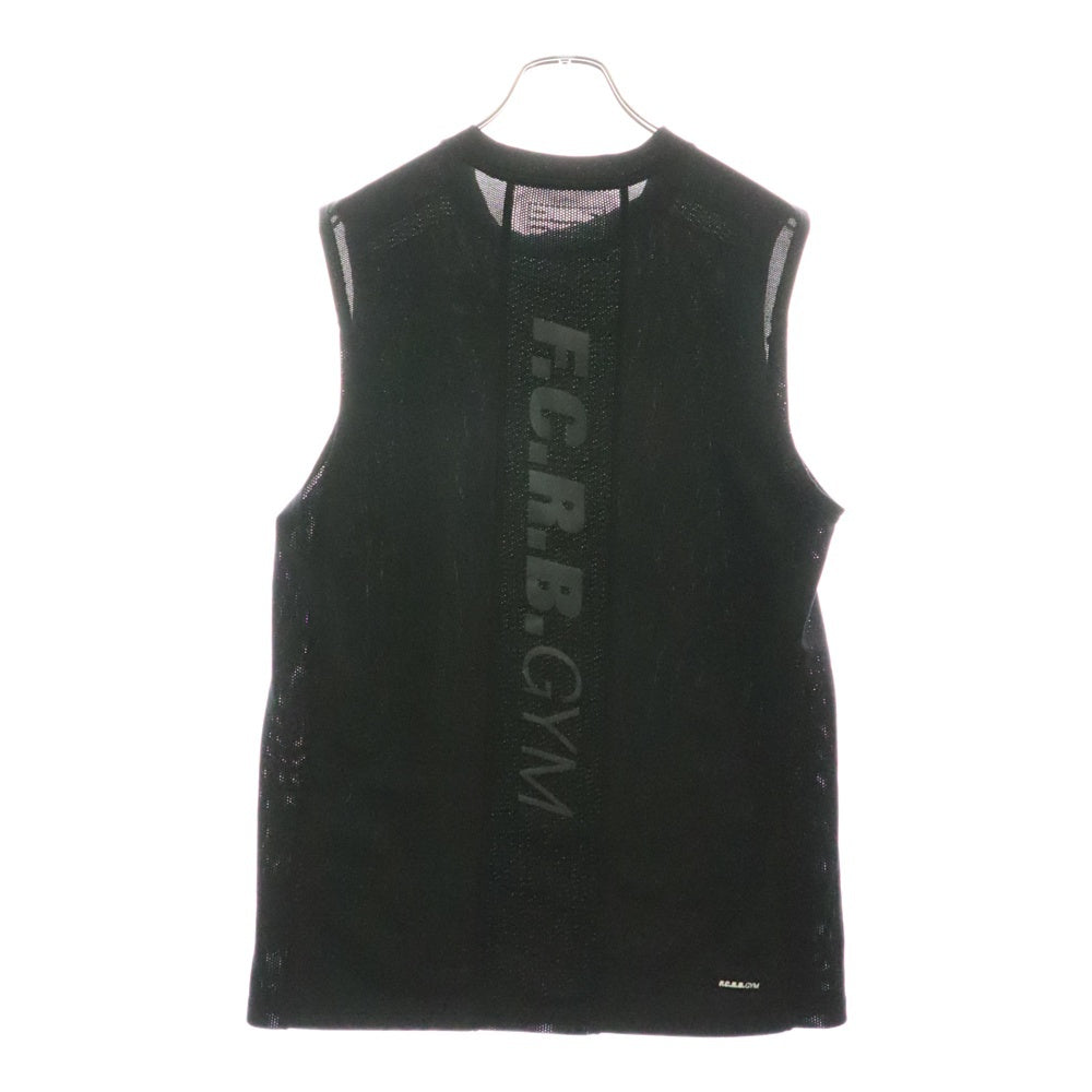 F.C.R.B./F.C.Real Bristol/FCRB(エフシーアールビー/エフシーレアルブリストル) ×NIKE ナイキ FCRB GYM 胸ロゴプリント タンクトップ ノースリーブ クルーネックカットソー ブラック 399232-010