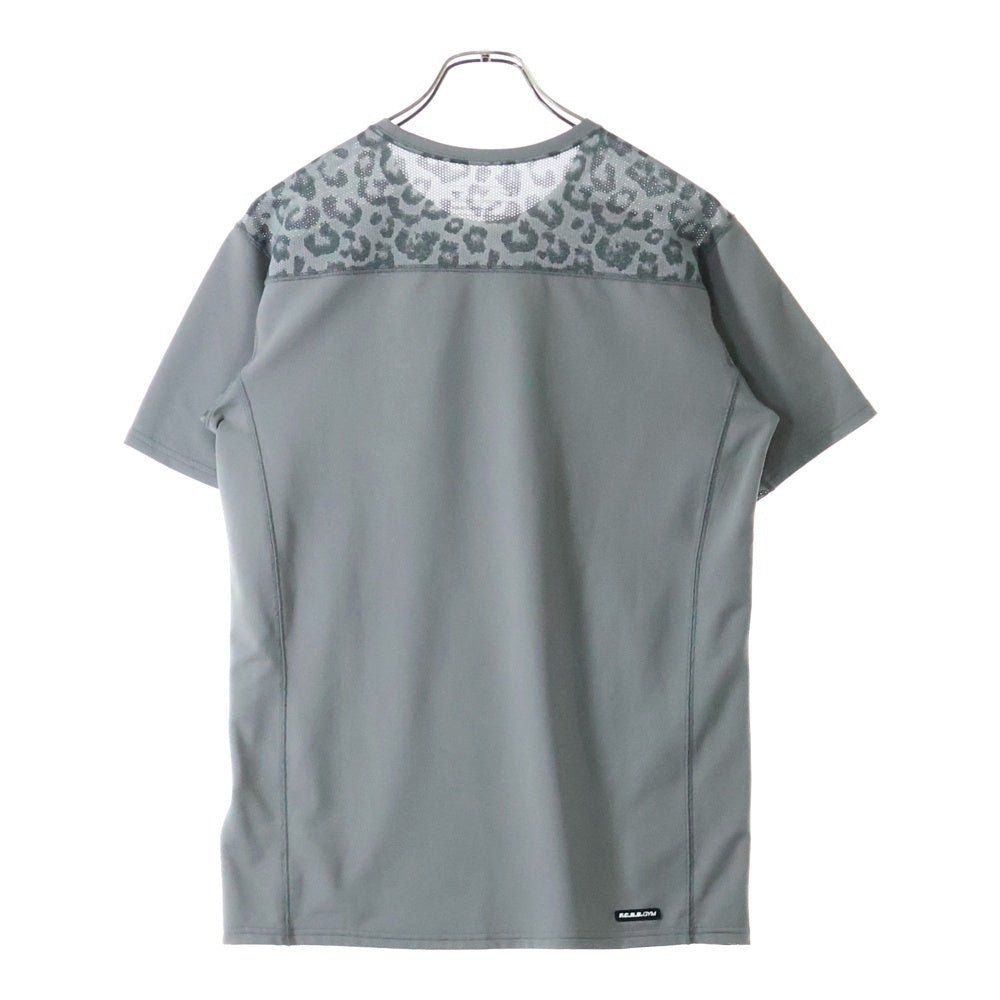 F.C.R.B./F.C.Real Bristol/FCRB(エフシーアールビー/エフシーレアルブリストル) ×NIKE ナイキ ラバーロゴデザイン クルーネック メッシュカットソー 半袖Tシャツ グレー 534636-009