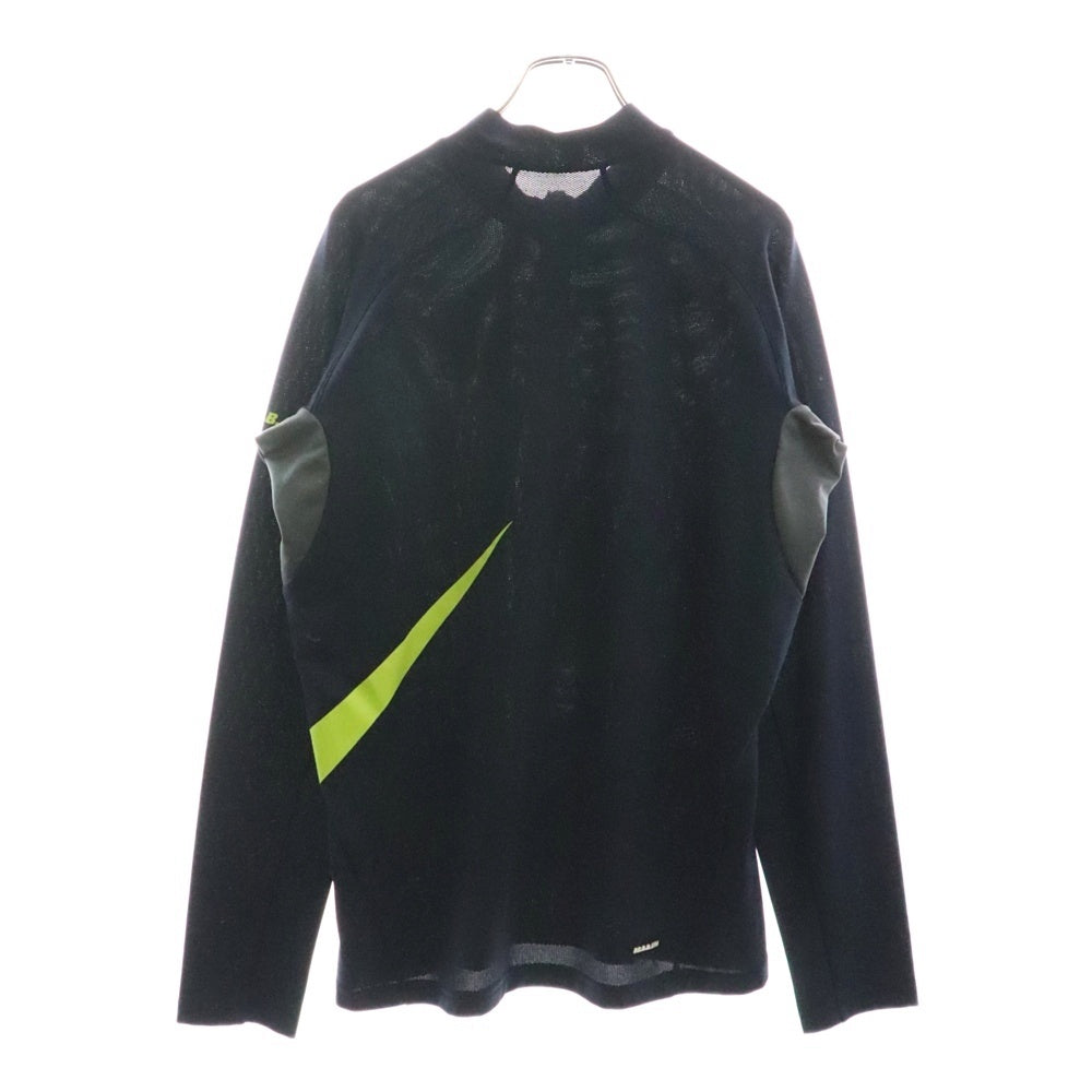 F.C.R.B./F.C.Real Bristol/FCRB(エフシーアールビー/エフシーレアルブリストル) ×NIKE ナイキ スウッシュ ロゴデザイン ハーフジップ 長袖カットソー ブルー 378421