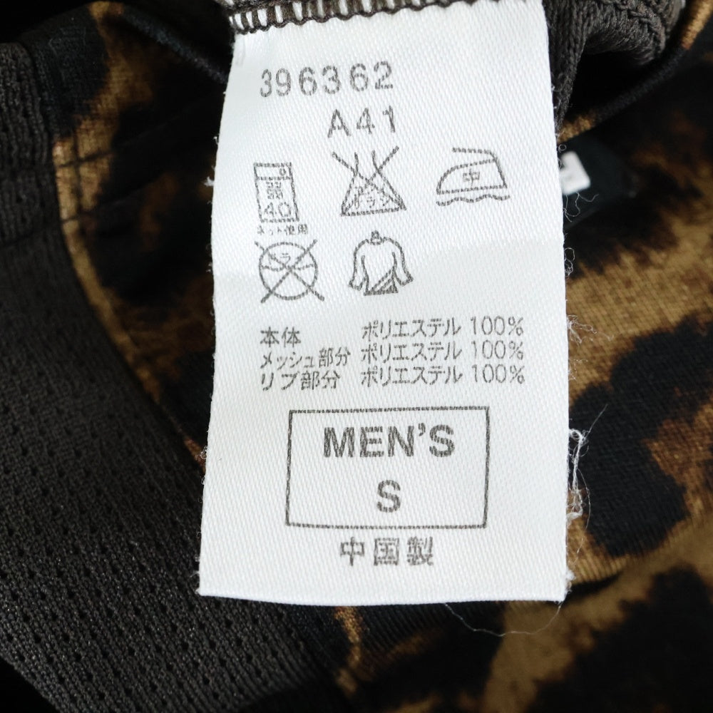 F.C.R.B./F.C.Real Bristol/FCRB(エフシーアールビー/エフシーレアルブリストル) ×NIKE ナイキ ラバーロゴパッチ レオパード 半袖カットソー Tシャツ ブラウン 396363