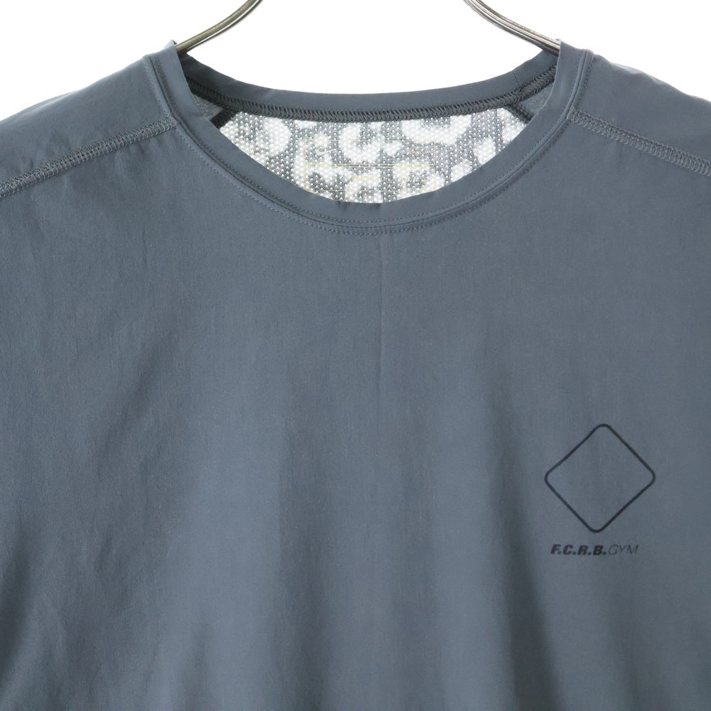 F.C.R.B./F.C.Real Bristol/FCRB(エフシーアールビー/エフシーレアルブリストル) ×NIKE ナイキ バックレオパード ロゴプリント カットソー 半袖Tシャツ グレー 465448-021