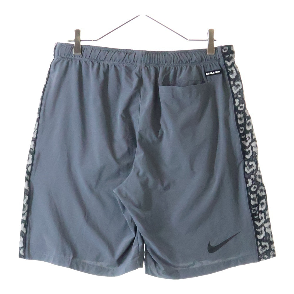 F.C.R.B./F.C.Real Bristol/FCRB(エフシーアールビー/エフシーレアルブリストル) ×NIKE ナイキ サイドレオパード ロゴプリント ハーフパンツ ショーツ グレー 465449-021