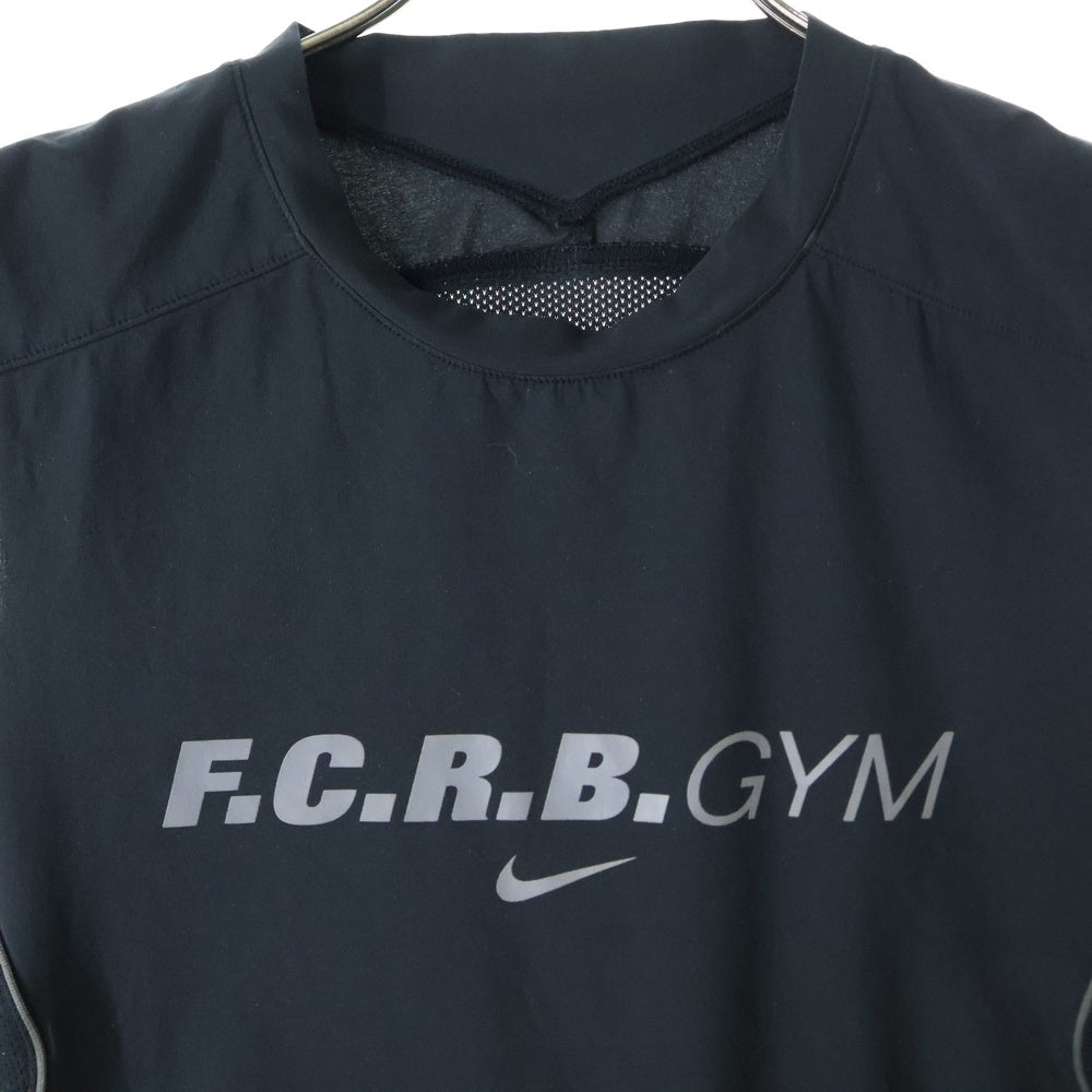 F.C.R.B./F.C.Real Bristol/FCRB(エフシーアールビー/エフシーレアルブリストル) ×NIKE ロゴプリント ノースリーブカットソー Tシャツ ブラック 364835