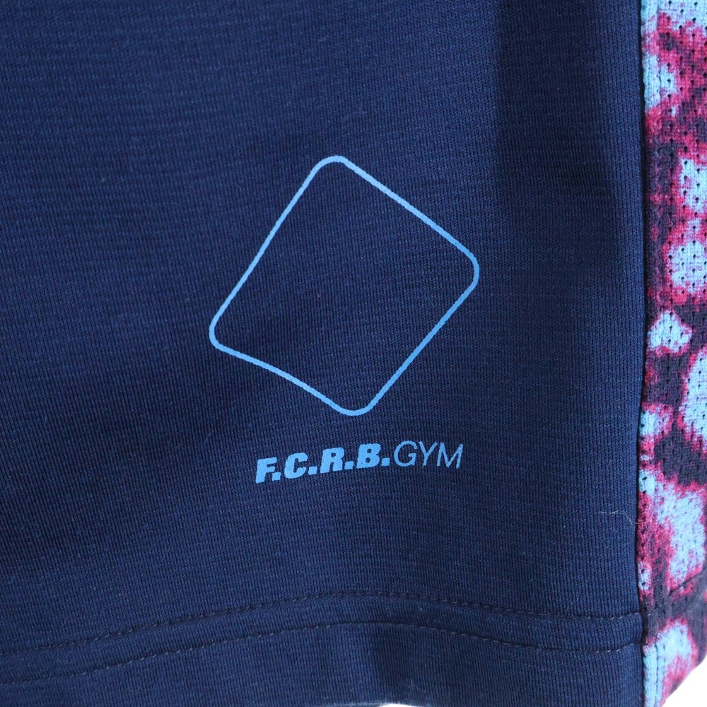 F.C.R.B./F.C.Real Bristol/FCRB(エフシーアールビー/エフシーレアルブリストル) ×NIKE ナイキ サイドレオパード ロゴプリント ハーフパンツ ショーツ ネイビー440617-450