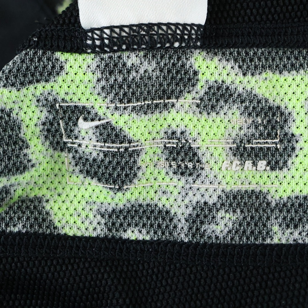 F.C.R.B./F.C.Real Bristol/FCRB(エフシーアールビー/エフシーレアルブリストル) × NIKE ナイキ ロゴプリント レオパード 切替 ショーツ ハーフパンツ ブラック 57738‐012