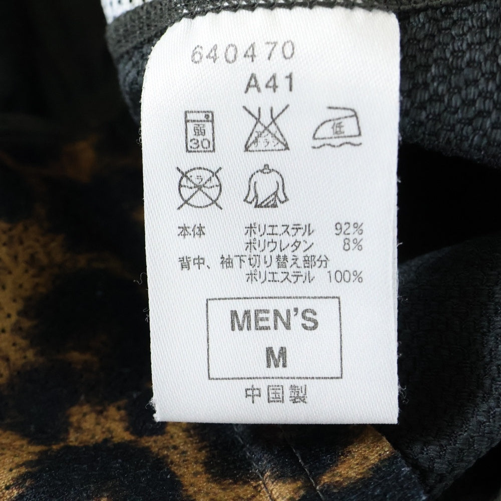 F.C.R.B./F.C.Real Bristol/FCRB(エフシーアールビー/エフシーレアルブリストル) × NIKE ナイキ ロゴ プリント レオパード 切替 半袖カットソー Tシャツ グレー 640470‐030