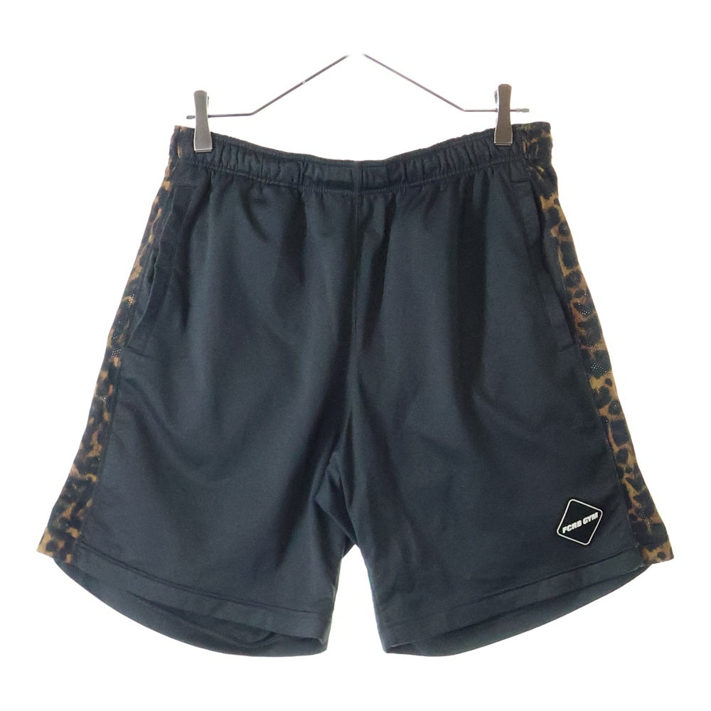 F.C.R.B./F.C.Real Bristol/FCRB(エフシーアールビー/エフシーレアルブリストル) × NIKE ナイキ ロゴプリント レオパード 切替 ショーツ ハーフパンツ グレー 640470‐030
