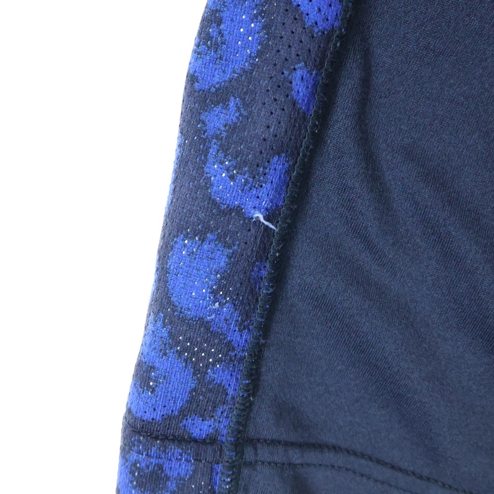 F.C.R.B./F.C.Real Bristol/FCRB(エフシーアールビー/エフシーレアルブリストル) × NIKE ナイキ ロゴプリント レオパード 切替 ショーツ ハーフパンツ ネイビー/ブルー 640470-410