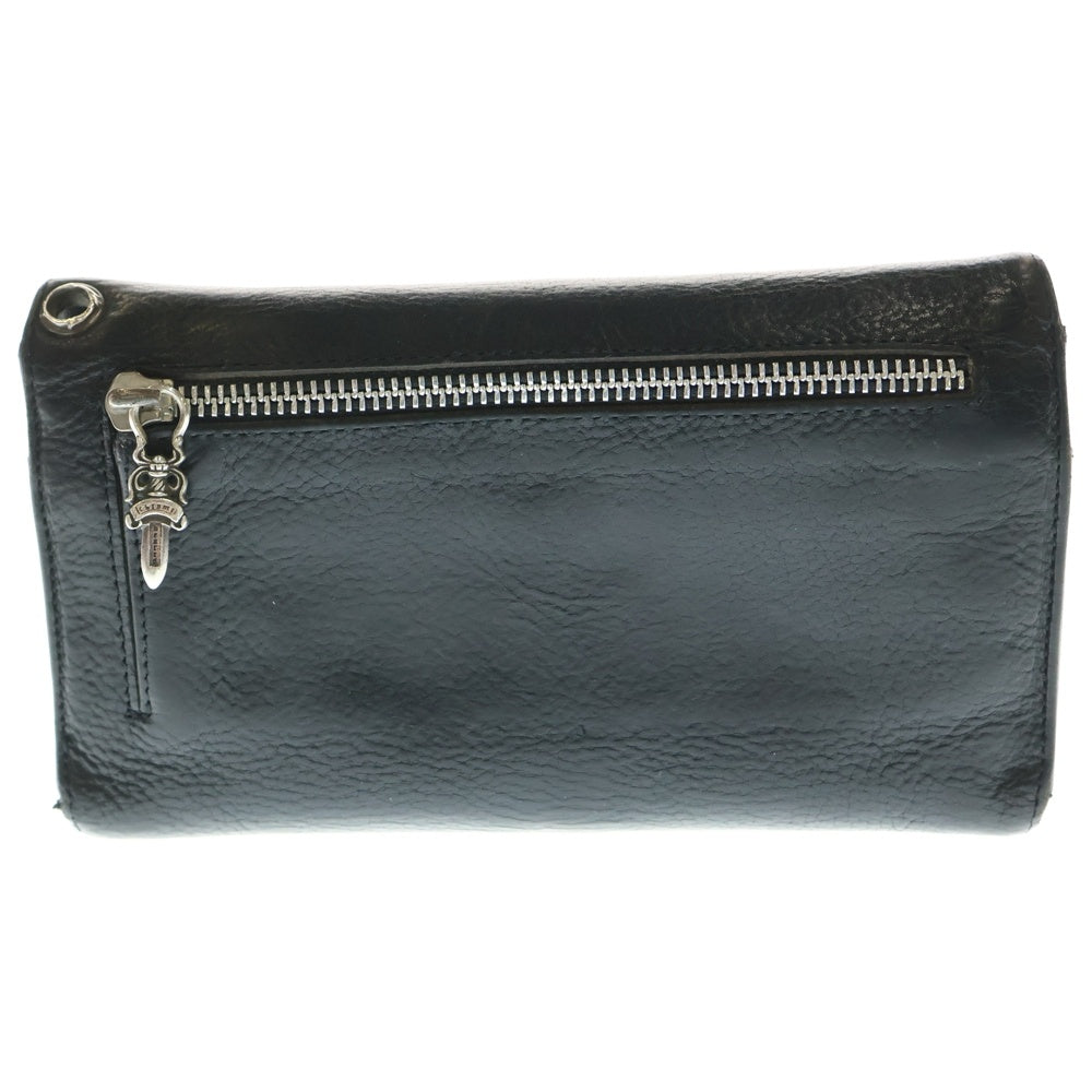 CHROME HEARTS(クロムハーツ) WAVE ウェーブ レザーウォレット 財布 ブラック BCA374