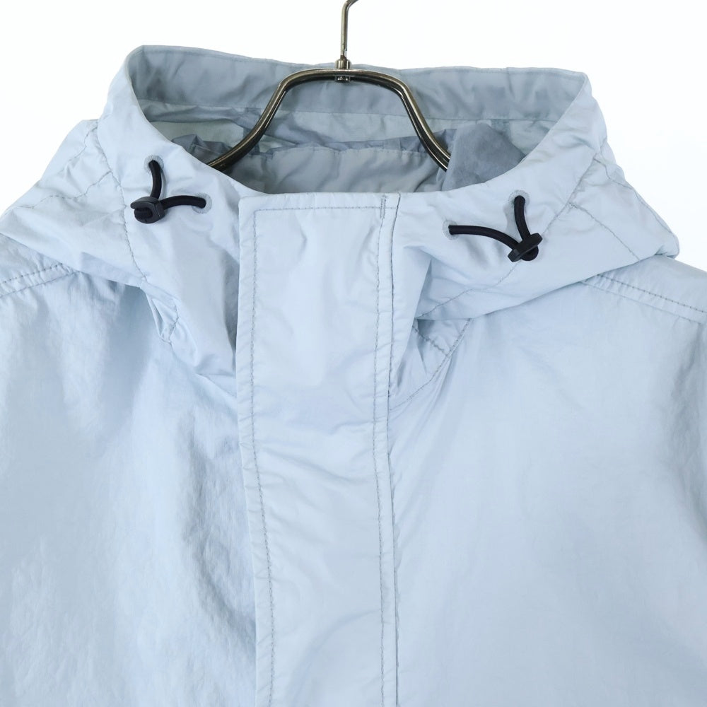 STONE ISLAND(ストーンアイランド) MEMBRANA 3L TC メンブラーナ コンパスパッチ フーデッド ナイロンジャケット ライトブルー K1S154100093 S0A21