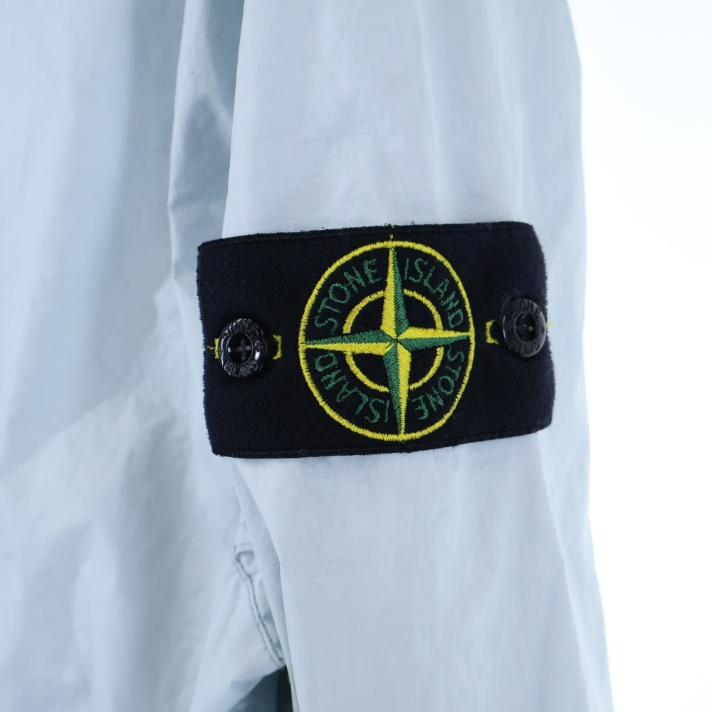 STONE ISLAND(ストーンアイランド) MEMBRANA 3L TC メンブラーナ コンパスパッチ フーデッド ナイロンジャケット ライトブルー K1S154100093 S0A21
