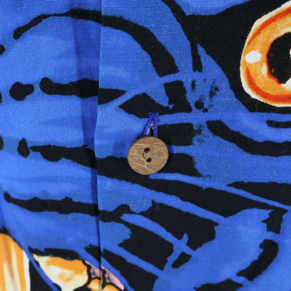 WACKO MARIA(ワコマリア) 23SS ×TIM LEHI S/S HAWAIIAN SHIRT ティムリーハイ オープンカラー ハワイアン半袖シャツ ブルー TIMLEHI-WM-HI32