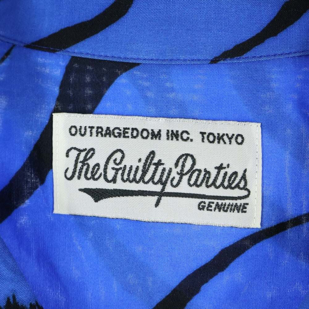 WACKO MARIA(ワコマリア) 23SS ×TIM LEHI S/S HAWAIIAN SHIRT ティムリーハイ オープンカラー ハワイアン半袖シャツ ブルー TIMLEHI-WM-HI32