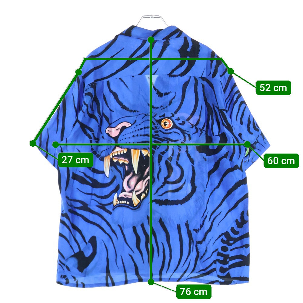 WACKO MARIA(ワコマリア) 23SS ×TIM LEHI S/S HAWAIIAN SHIRT ティムリーハイ オープンカラー ハワイアン半袖シャツ ブルー TIMLEHI-WM-HI32