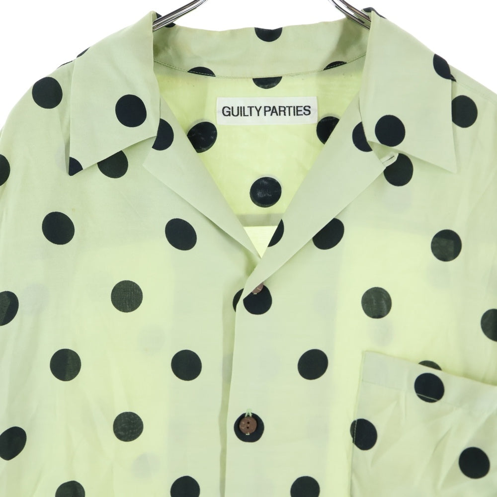 WACKO MARIA ドット柄 オープンカラーシャツ WACKO MARIA(ワコマリア) 24SS DOTS OPEN COLLAR SHIRT ドット柄