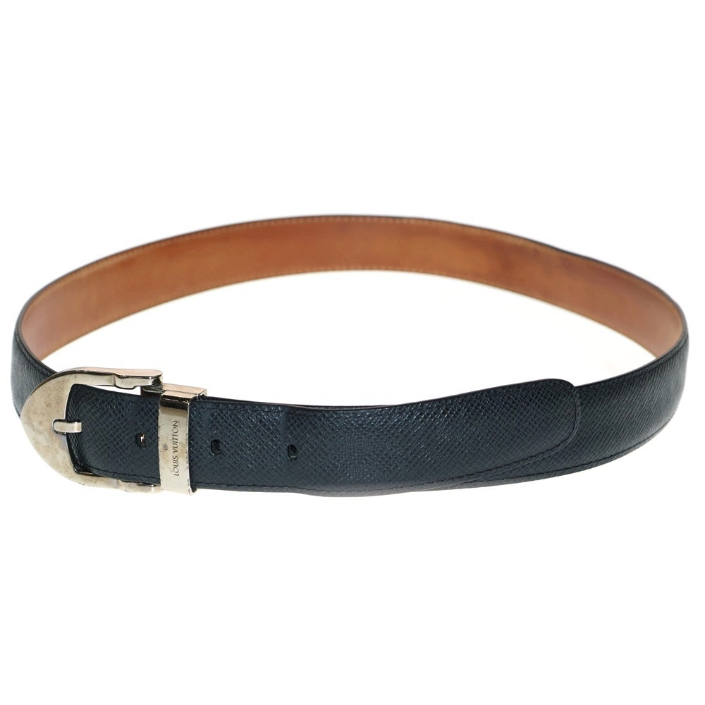 LOUIS VUITTON(ルイヴィトン) タイガ サンチュール クラシック ベルト ブラック シルバー金具 M6843 CT4132