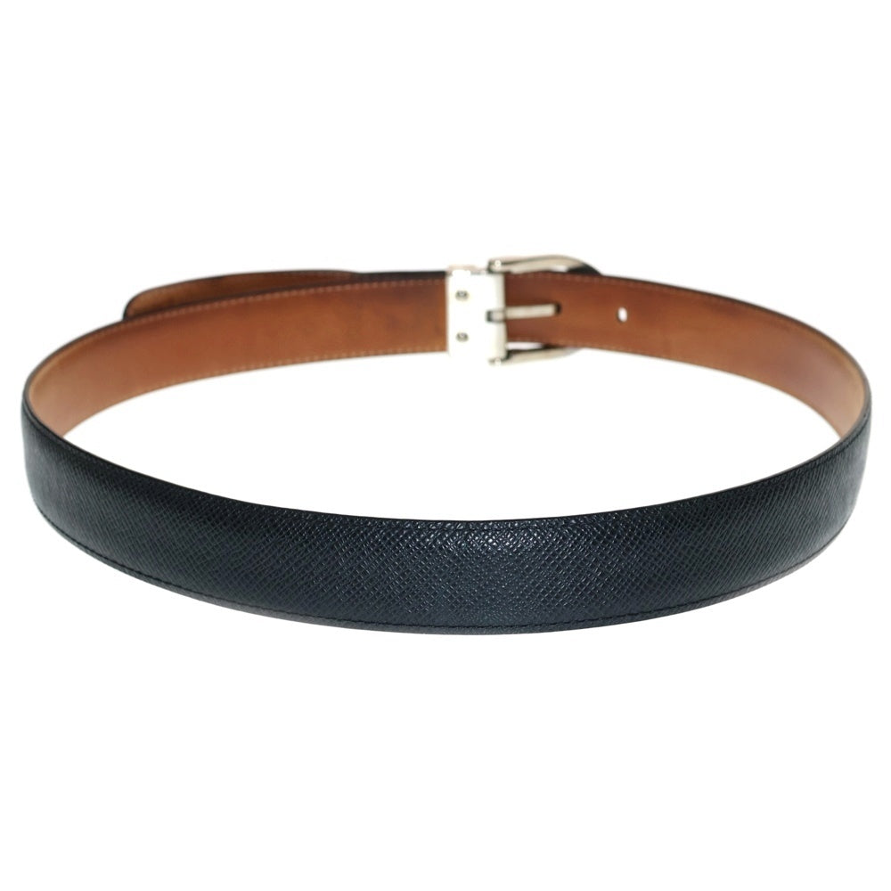 LOUIS VUITTON(ルイヴィトン) タイガ サンチュール クラシック ベルト ブラック シルバー金具 M6843 CT4132