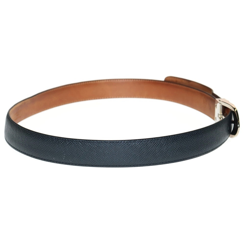 LOUIS VUITTON(ルイヴィトン) タイガ サンチュール クラシック ベルト ブラック シルバー金具 M6843 CT4132