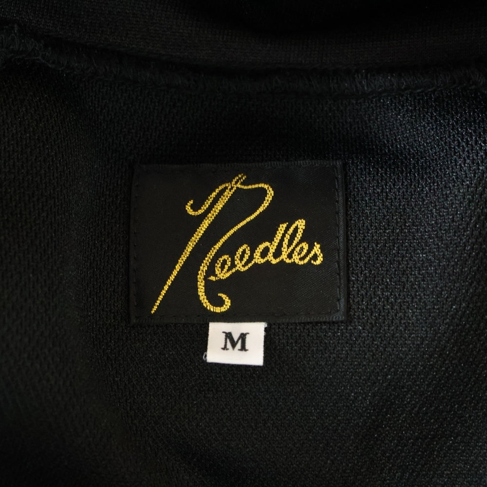 Needles(ニードルス) 24AW POLY SMOOTH TRACK JACKET ポリスムース ジップアップ トラックジャケット ブラック/ブラウン PU271