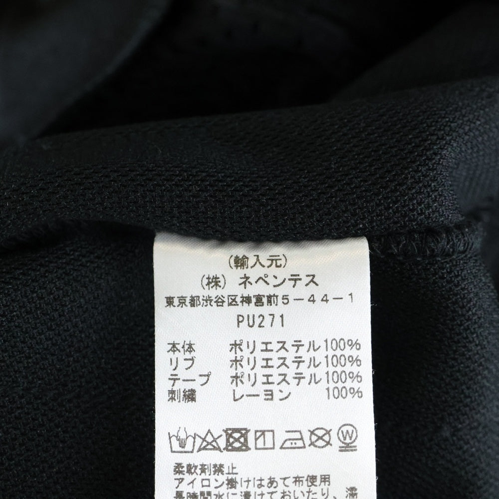 Needles(ニードルス) 24AW POLY SMOOTH TRACK JACKET ポリスムース ジップアップ トラックジャケット ブラック/ブラウン PU271