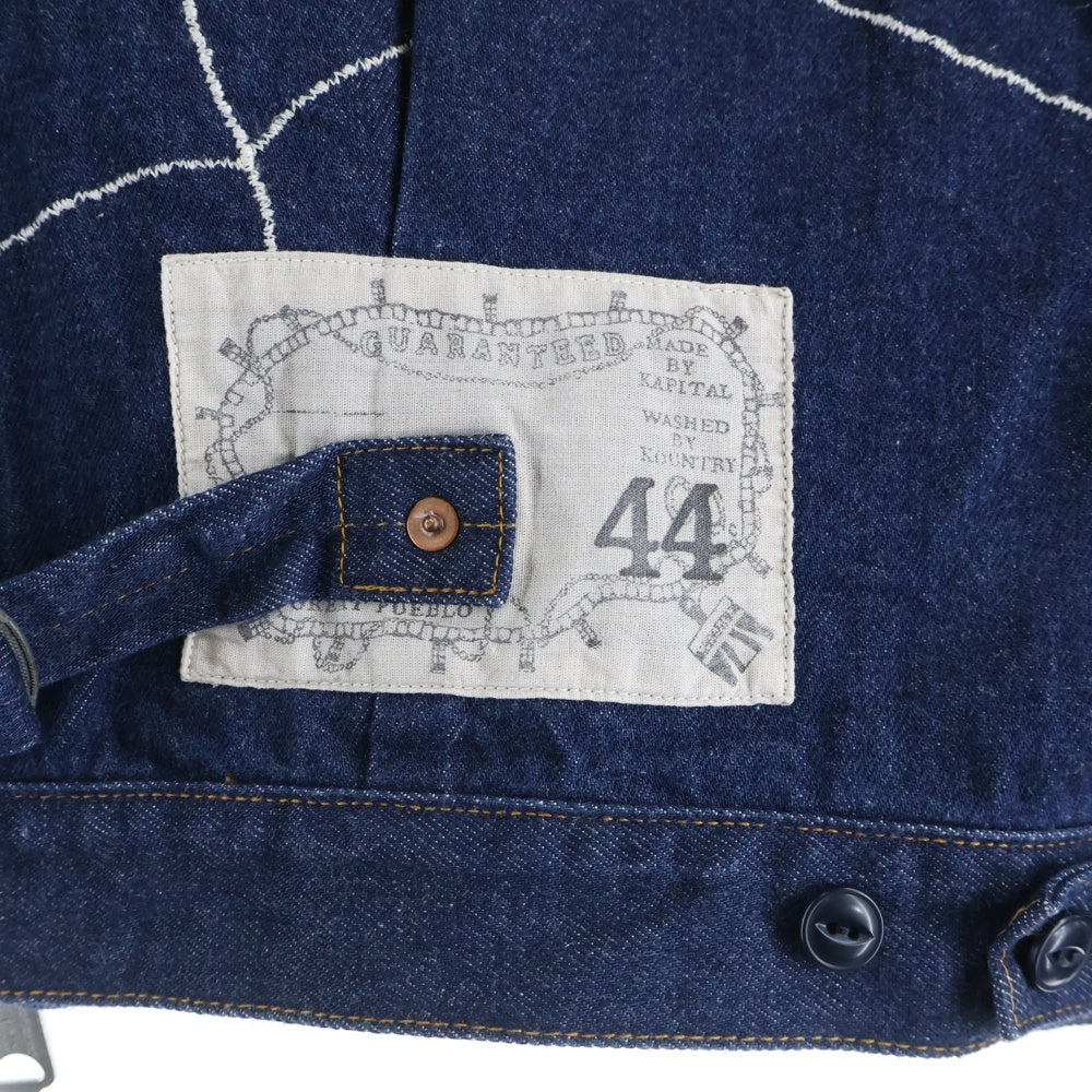 KAPITAL(キャピタル) 13oz Denim Thunderbird Blouson デニム サントドミンゴサンダーバード ブルゾン ジャケット インディゴ K2504LJ179