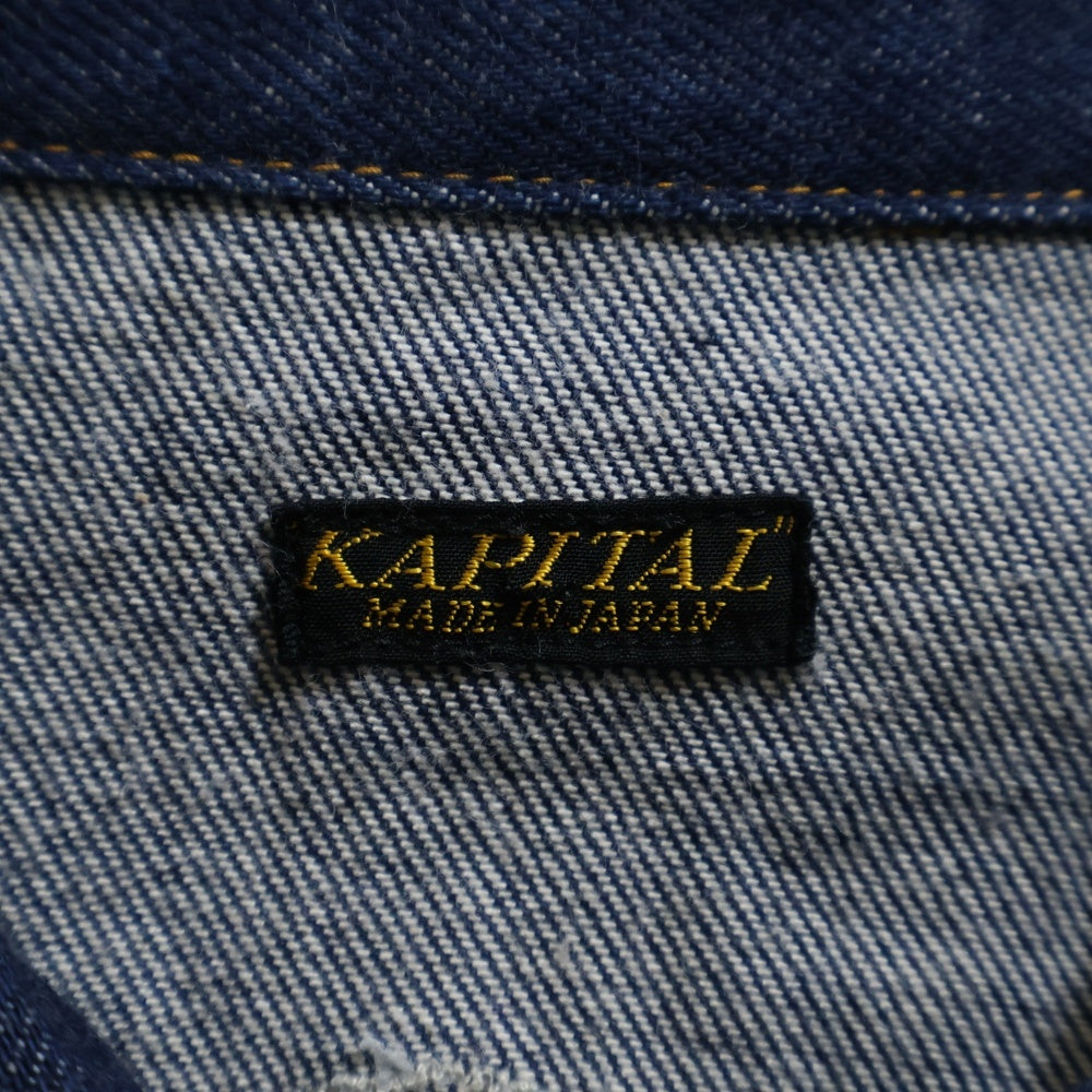 KAPITAL(キャピタル) 13oz Denim Thunderbird Blouson デニム サントドミンゴサンダーバード ブルゾン ジャケット インディゴ K2504LJ179