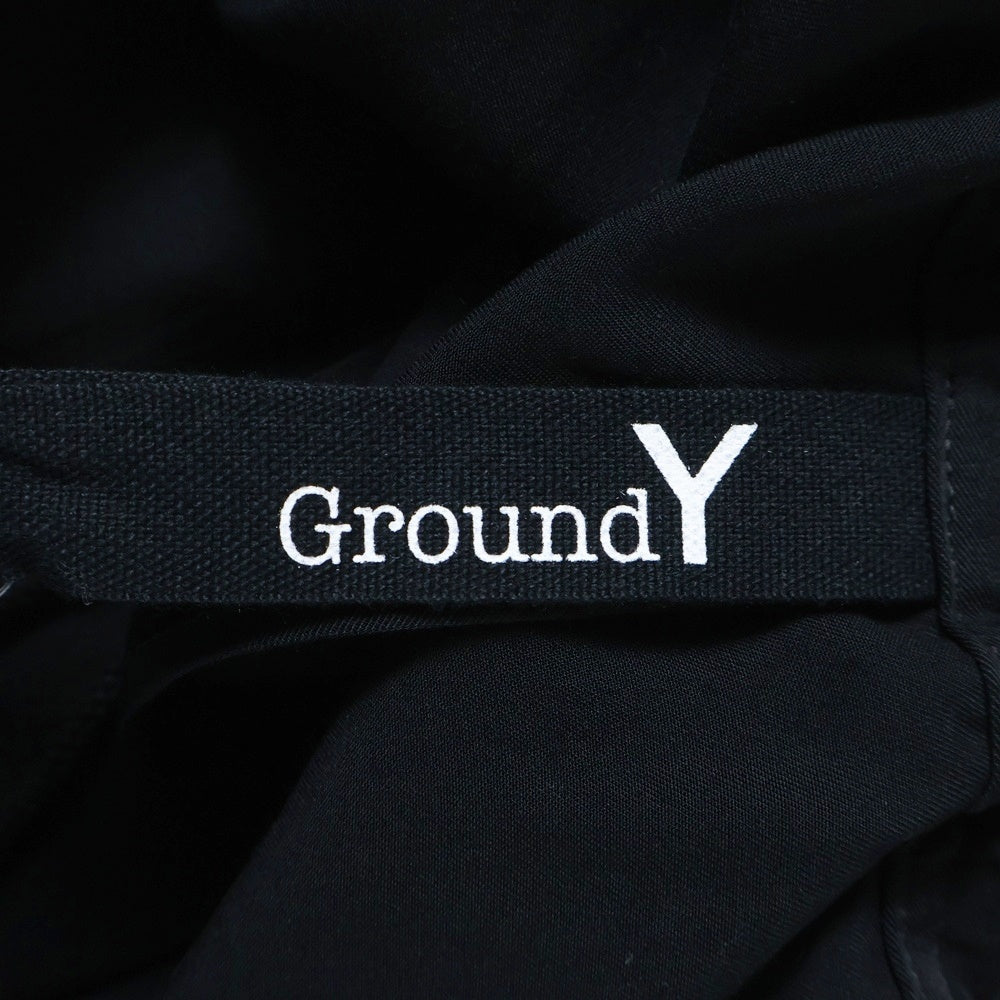 Ground Y(グラウンドワイ) テンセル ラップガウチョパンツ ブラック GN-P15-200