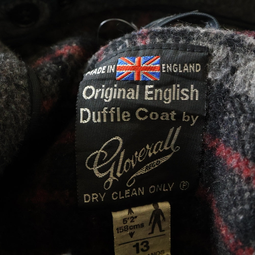 VINTAGE(ヴィンテージ) 60-70S VINTAGE GLOVERALL ヴィンテージ グローバーオール UK製 裏チェック柄 ダッフルコート グレー