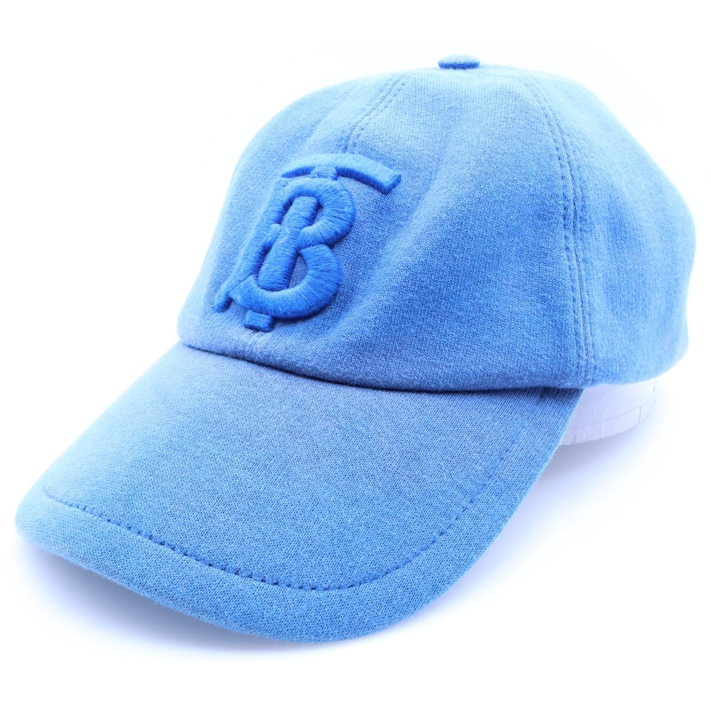 BURBERRY(バーバリー) 22SS TB ロゴ コットン 6パネルキャップ 帽子 ブルー 8031020