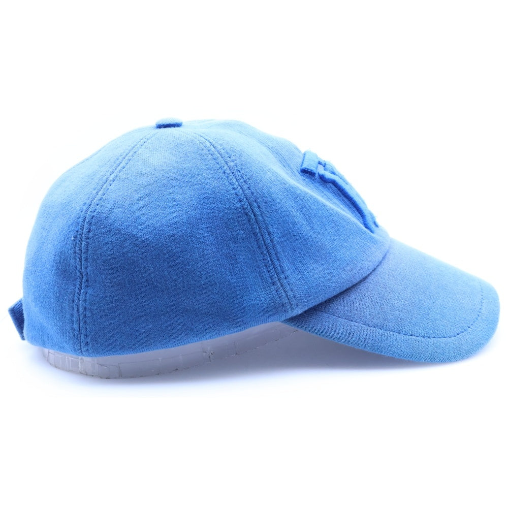 BURBERRY(バーバリー) 22SS TB ロゴ コットン 6パネルキャップ 帽子 ブルー 8031020