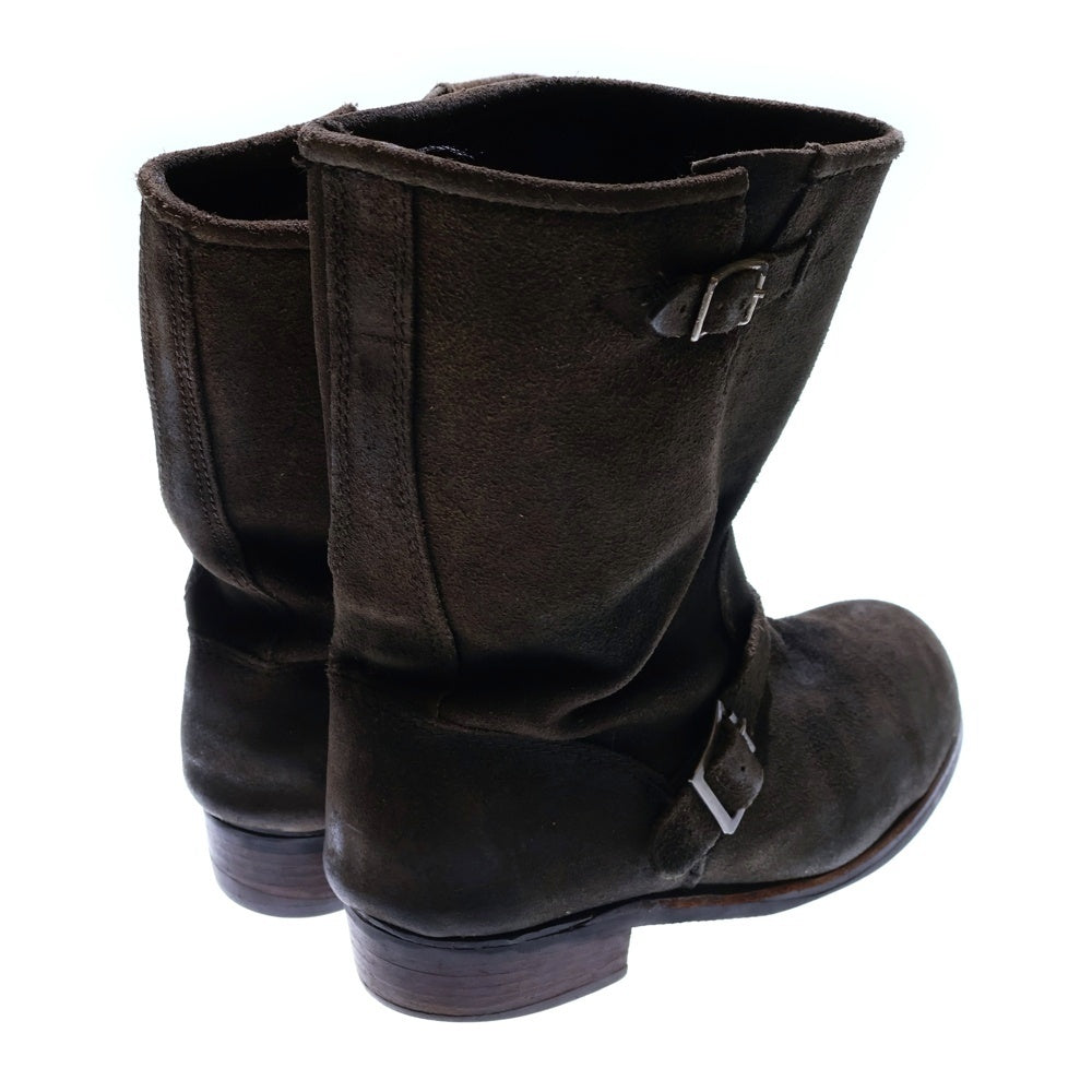 NO BRAND(ノーブランド) VINTAGE ヴィンテージ スエード エンジニアブーツ ブラック