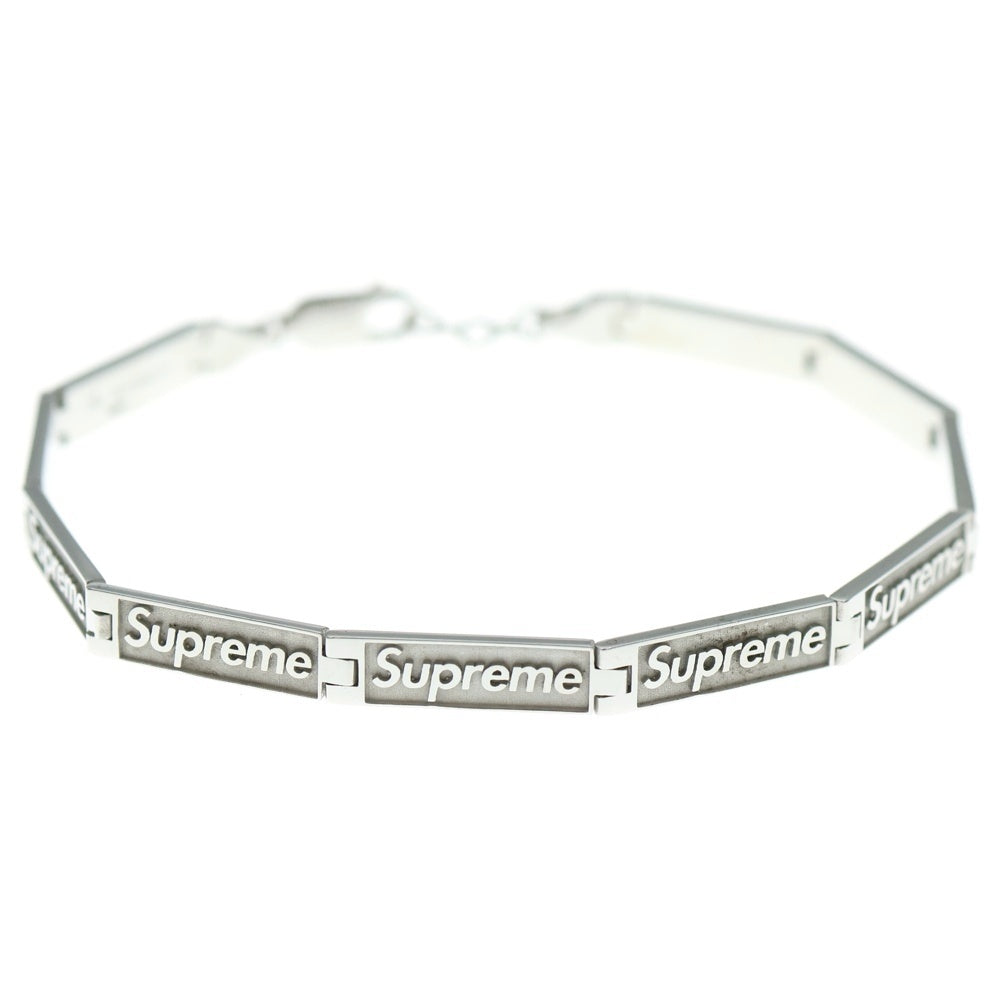 SUPREME(シュプリーム) 23SS ×Jacob & Co Logo Link Bracelet ジェイコブ ロゴリンク ブレスレット シルバー