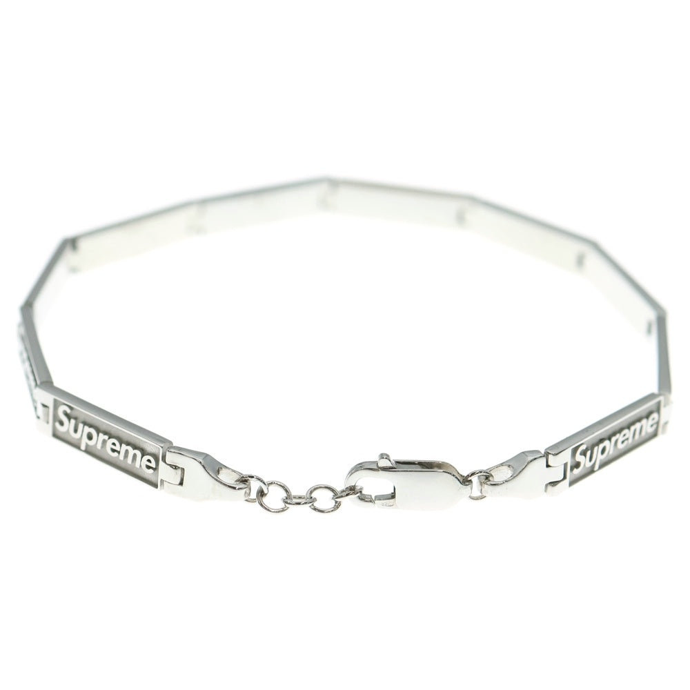 SUPREME(シュプリーム) 23SS ×Jacob & Co Logo Link Bracelet ジェイコブ ロゴリンク ブレスレット シルバー