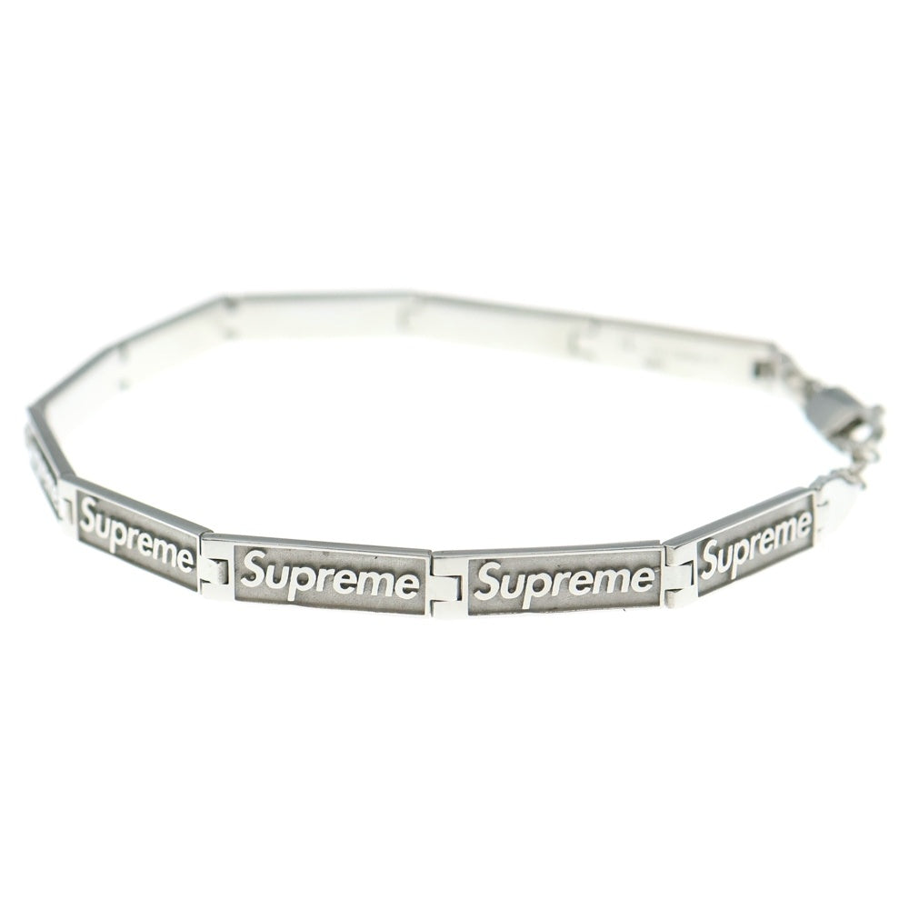 SUPREME(シュプリーム) 23SS ×Jacob & Co Logo Link Bracelet ジェイコブ ロゴリンク ブレスレット シルバー