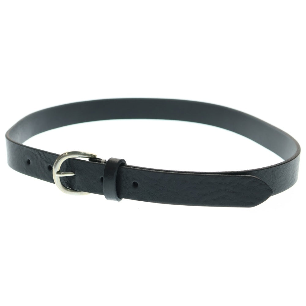 NO BRAND(ノーブランド) DECi デシ Single Narrow Belt シングルナロー レザーベルト ブラック