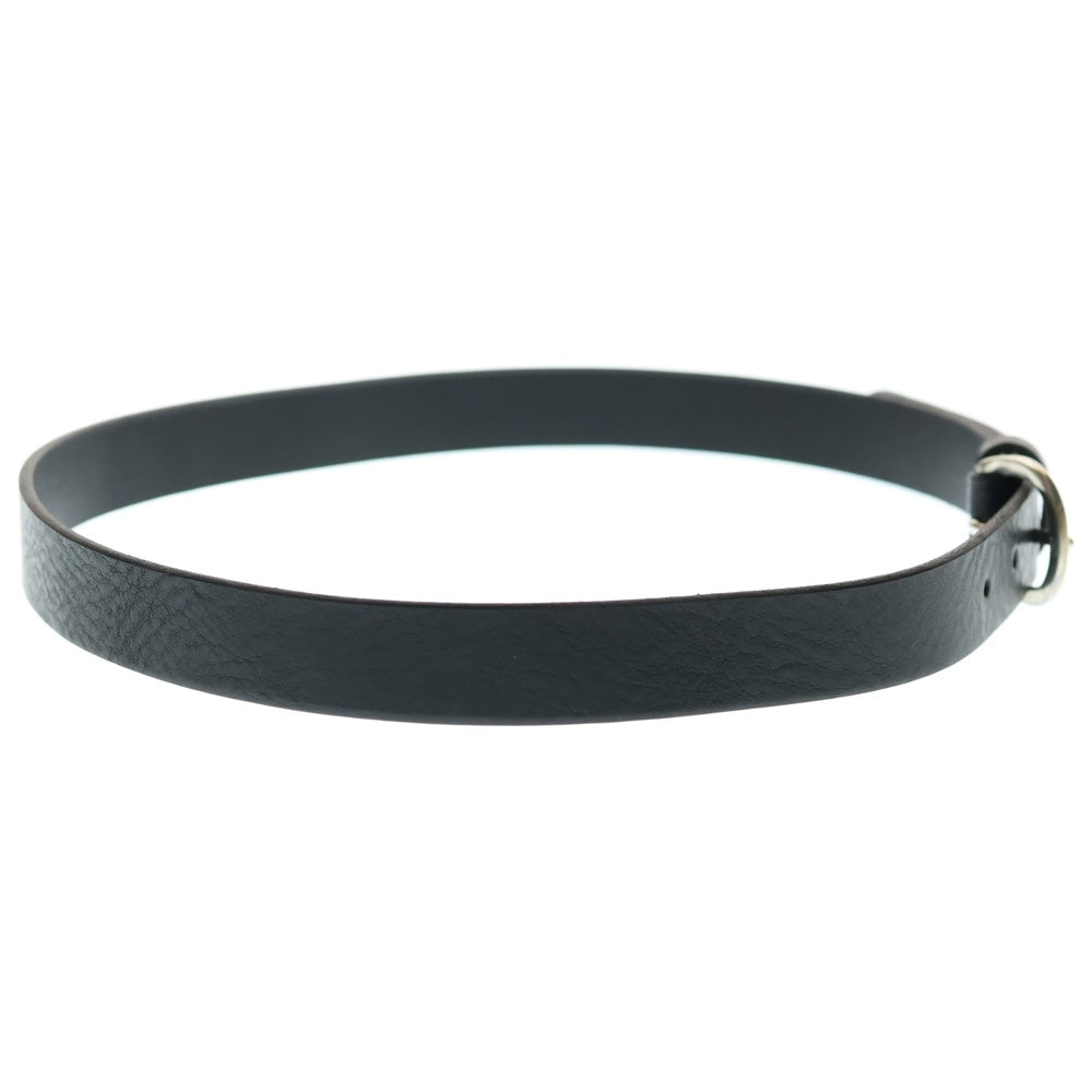 NO BRAND(ノーブランド) DECi デシ Single Narrow Belt シングルナロー レザーベルト ブラック