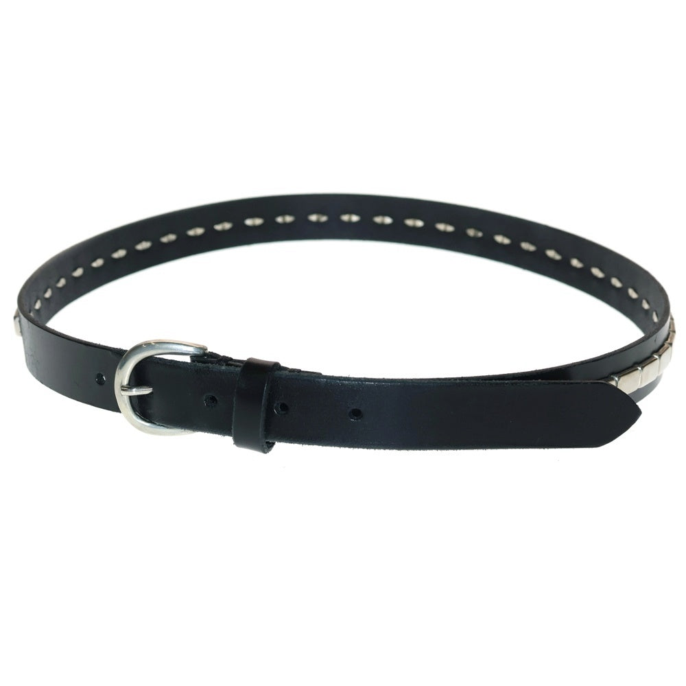 OVY(オヴィー) Bridle studs narrow belt ブライドルレザー スタッズ ナローベルト ブラック