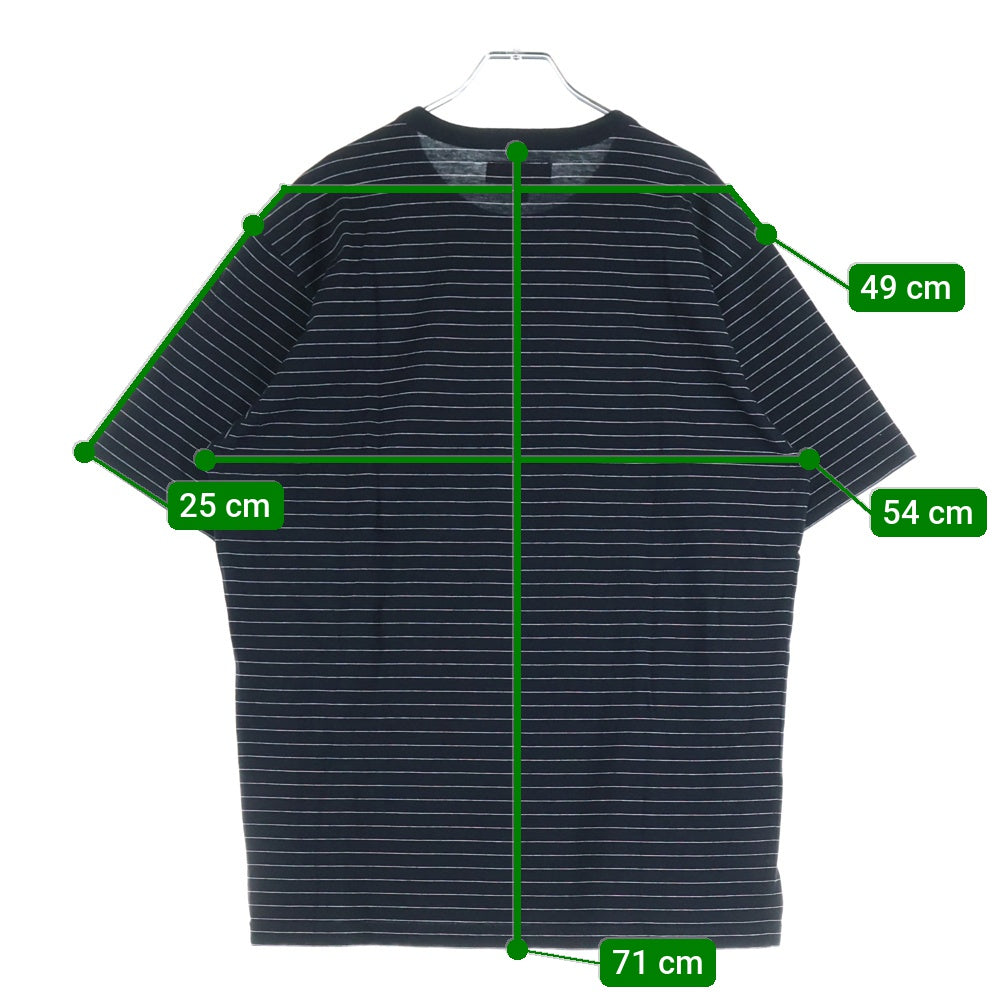 SUPREME(シュプリーム) 25SS Bubble S/S Top バブルロゴ ボーダー 半袖Tシャツ カットソー ブラック