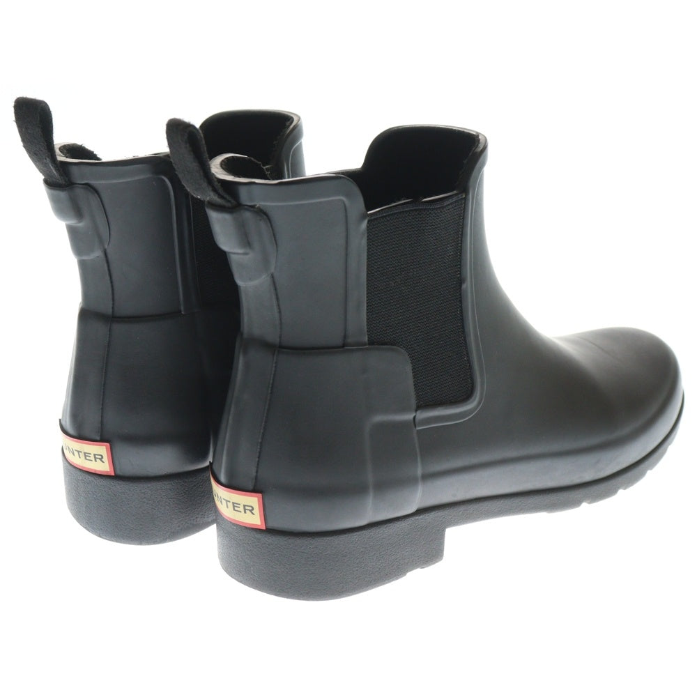 HUNTER(ハンター) ORIGINAL REFINED CHELSEA オリジナル リファインド チェルシーブーツ レインシューズ レディース ブラック WFS1017RMA