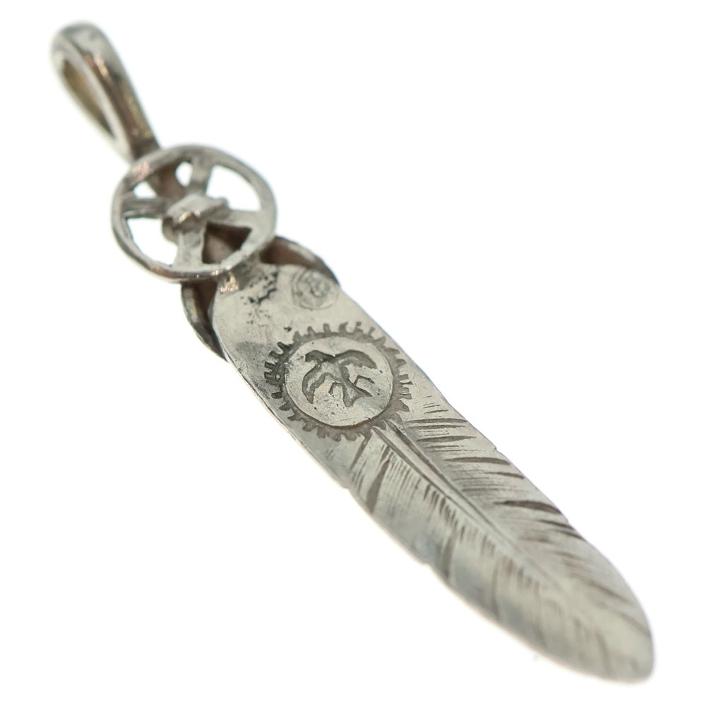 goro's(ゴローズ) SVハートホイールフェザー中 ペンダントトップ シルバー